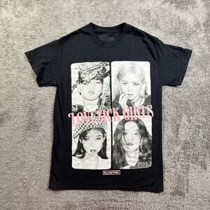 BLACKPINK Shirt Lovesick Girls K Pop Merch Adult S Black Tee Jennie Jisoo Crew